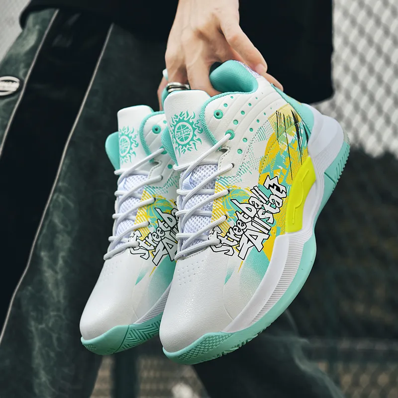 MUSHILANDI Shock Absorbers With Slip Resistant And Abrasion Resistant Properties Mid Top Basketball Shoes Unisex-9