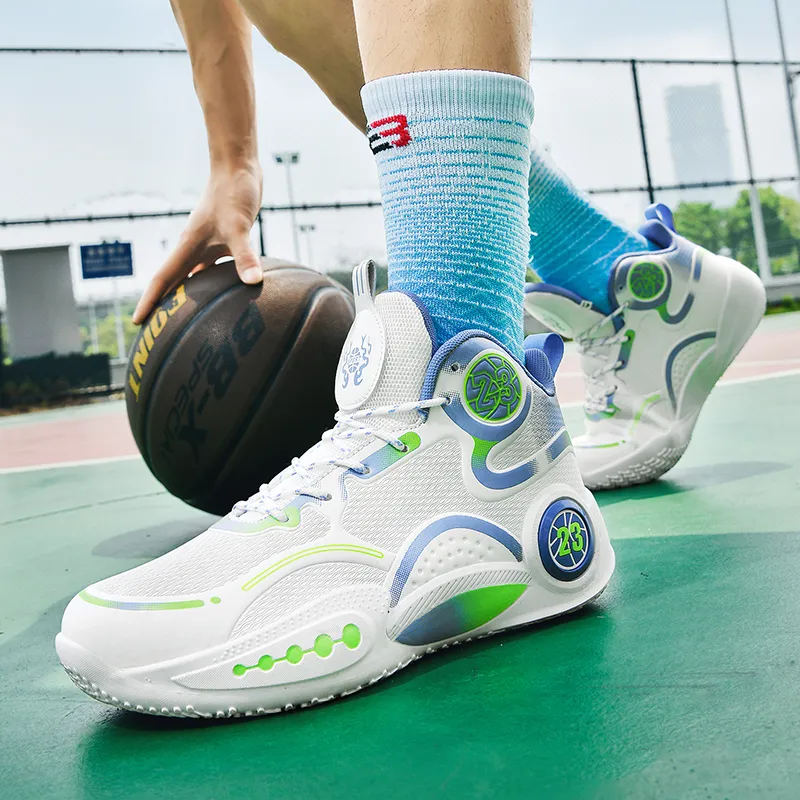 MUSHILANDI Abrasion Resistant Mid Top Basketball Shoes Unisex-8