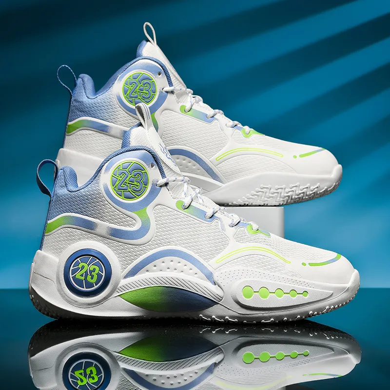 MUSHILANDI Abrasion Resistant Mid Top Basketball Shoes Unisex-10