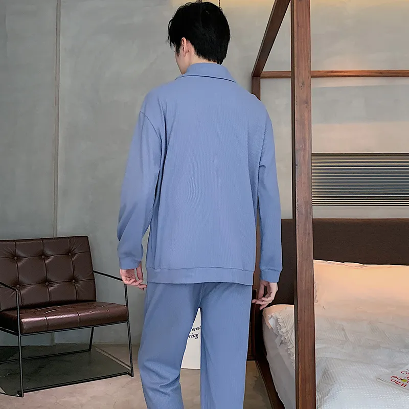 GANGSHA Pajama Set Men's Sky Blue-1