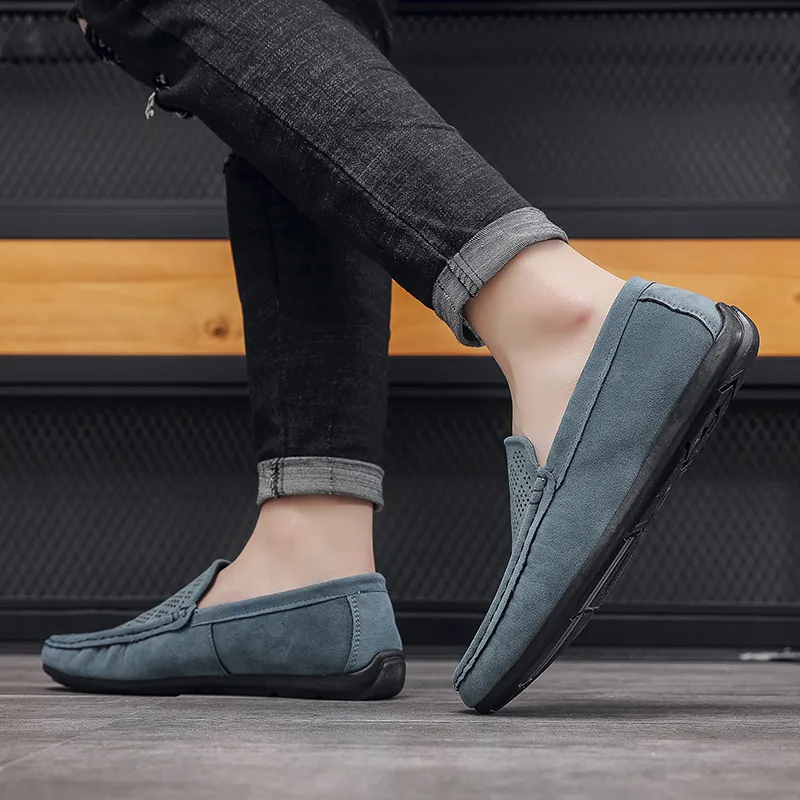 ZULISHI Loafers Men Khaki/Blue-9