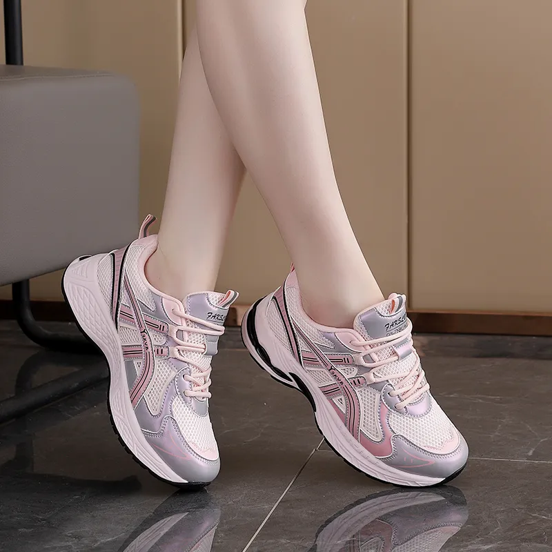 ZULISHI Breathable And Lightweight Low Top Chunky Sneakers Women's-14