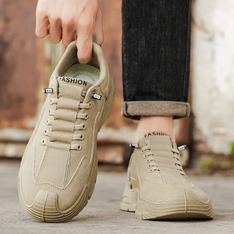 ZULISHI Anti Slip Wear Resistant Low Top Casual Shoes Men's-3