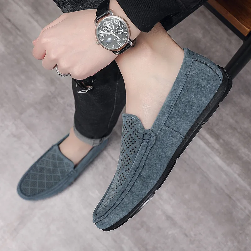 ZULISHI Loafers Men Khaki/Blue-7