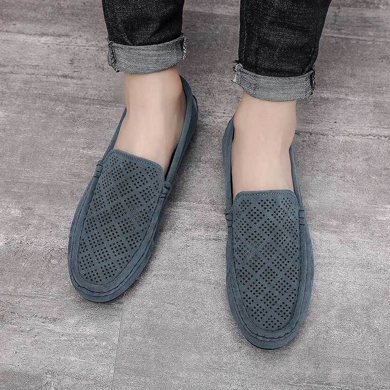 ZULISHI Loafers Men Khaki/Blue-8