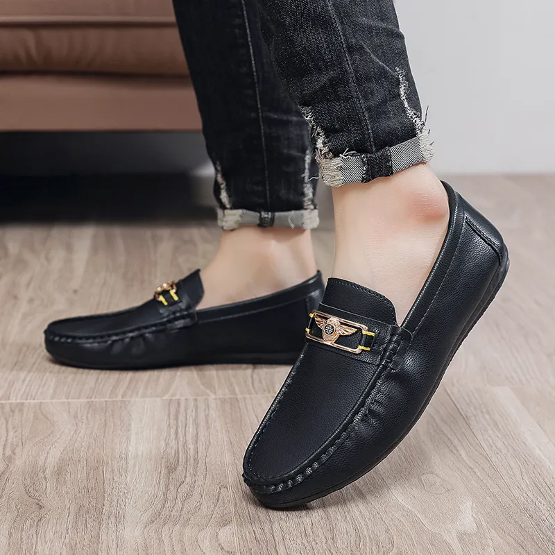 ZULISHI Men's Casual Shoes Men Low Top Black/White-2