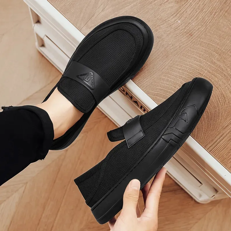 ZULISHI Low Top Casual Shoes Men's Black-3