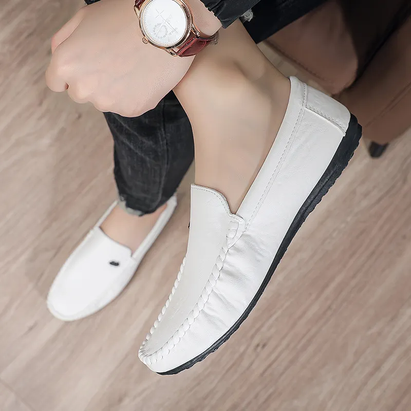ZULISHI Men's Casual Shoes Men Low Top Black/White/Gray-9