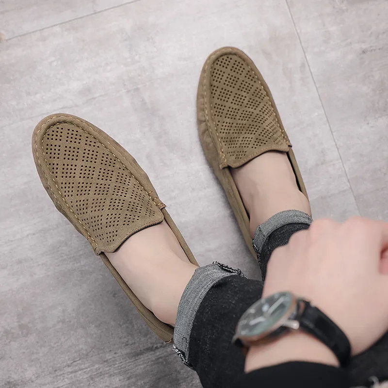 ZULISHI Loafers Men Khaki/Blue-3