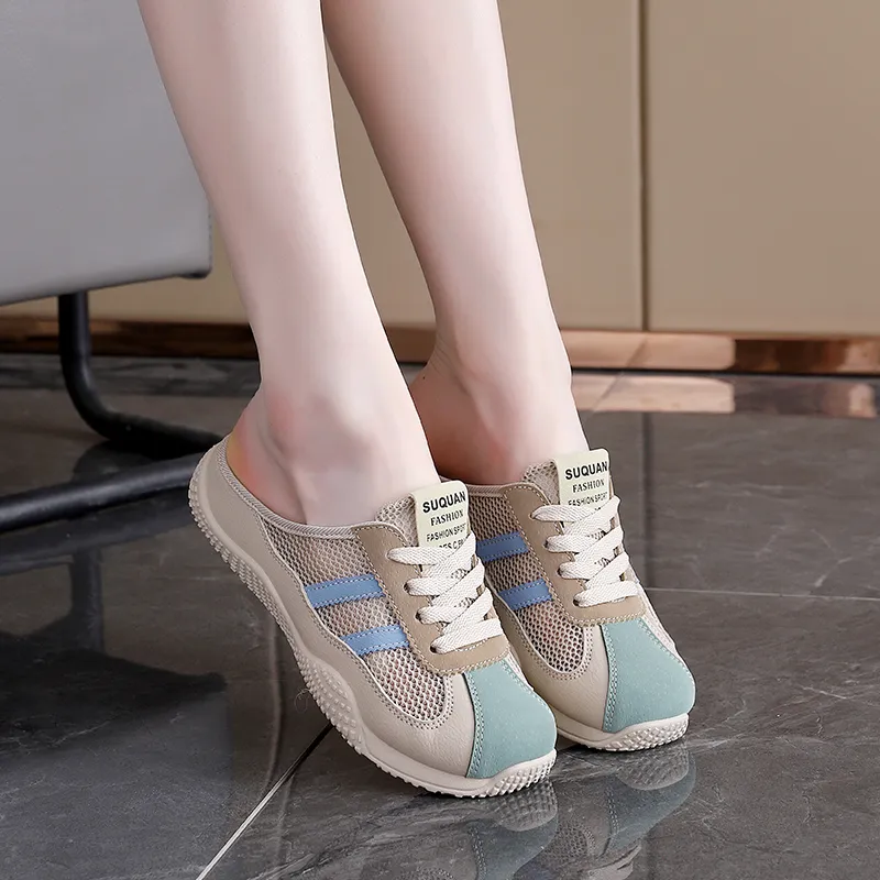 ZULISHI Rubber Sole Slip Resistant Closed Toe Slippers Women's-7