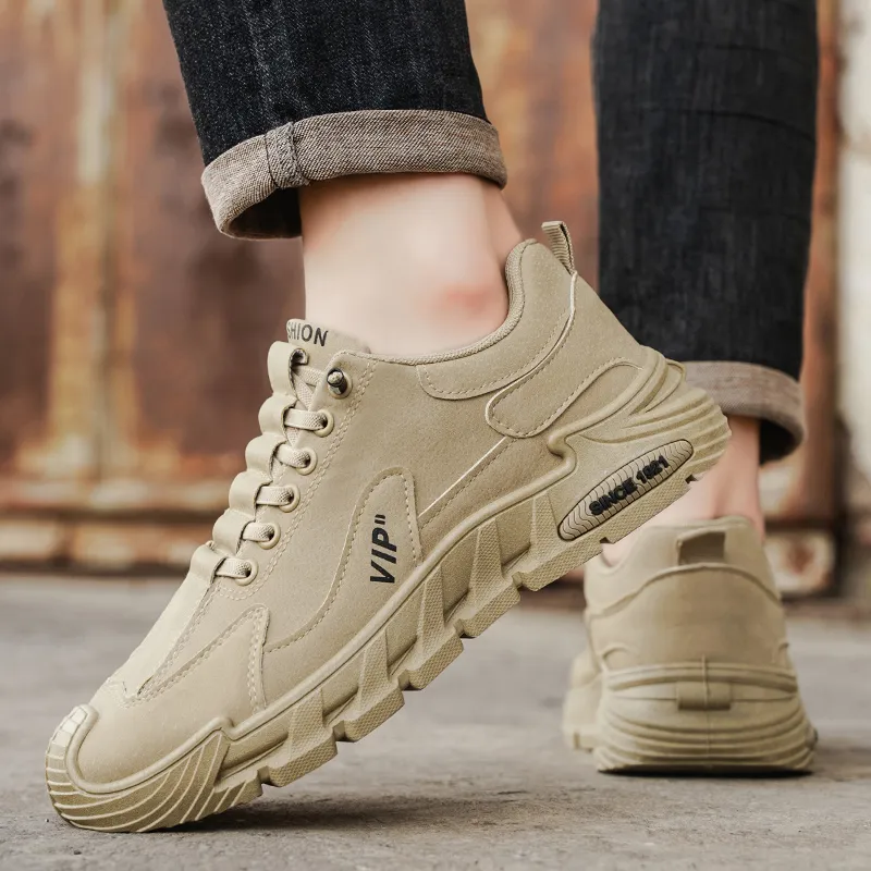 ZULISHI Anti Slip Wear Resistant Low Top Casual Shoes Men's-4