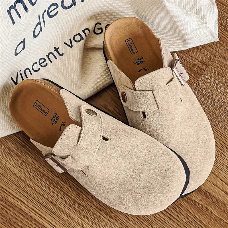 MOMGOG Rubber Sole Abrasion Resistant Slip Resistant Closed Toe Slippers Unisex-12