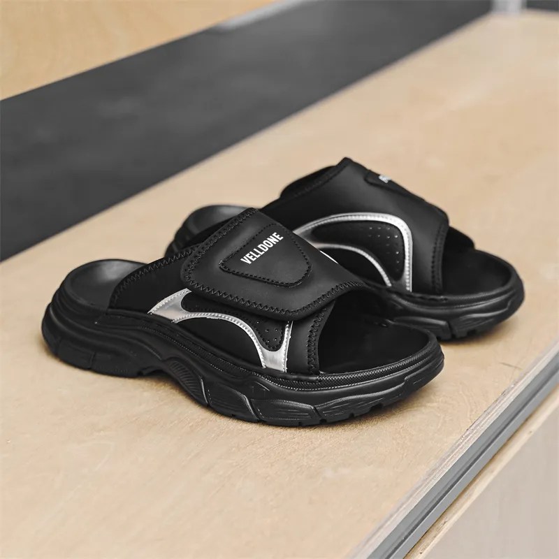 MOMGOG Rubber Sole Slip Resistant Abrasion Resistant Slide Slippers Men's-9