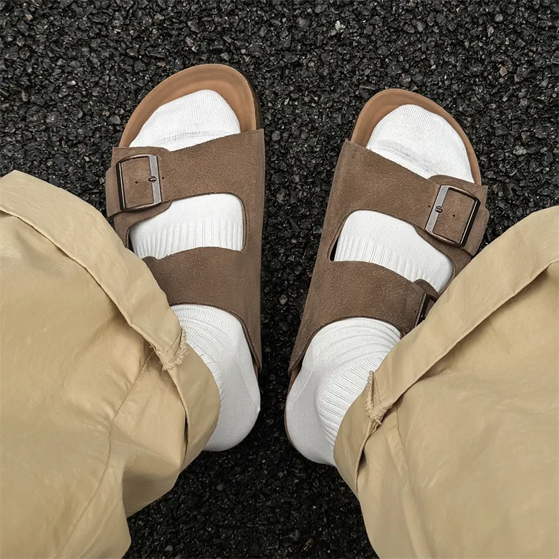 MOMGOG Rubber Sole Slip Resistant Odor Resistant Slide Slippers Women's-8