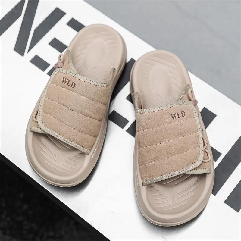MOMGOG Slip Resistant Abrasion Resistant Slide Slippers Men's-2