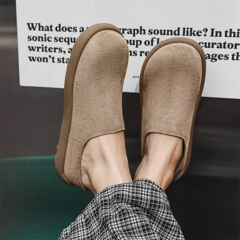 MOMGOG Rubber Sole Odor Resistant Slip Resistant Closed Toe Slippers Unisex-6