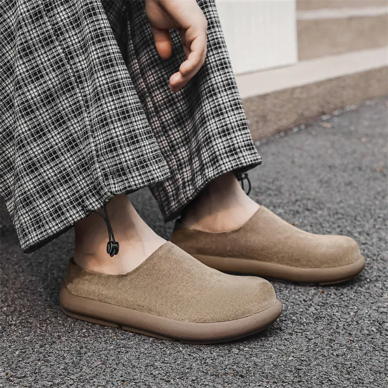 MOMGOG Rubber Sole Odor Resistant Slip Resistant Closed Toe Slippers Unisex-5