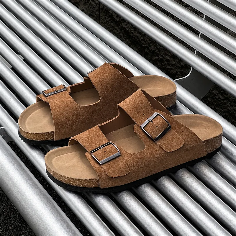 MOMGOG Rubber Sole Slip Resistant Odor Resistant Slide Slippers Women's-1