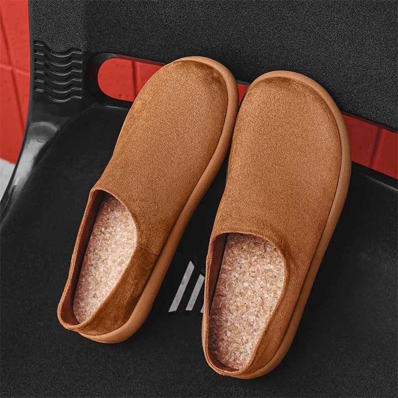 MOMGOG Rubber Sole Odor Resistant Slip Resistant Closed Toe Slippers Unisex-9