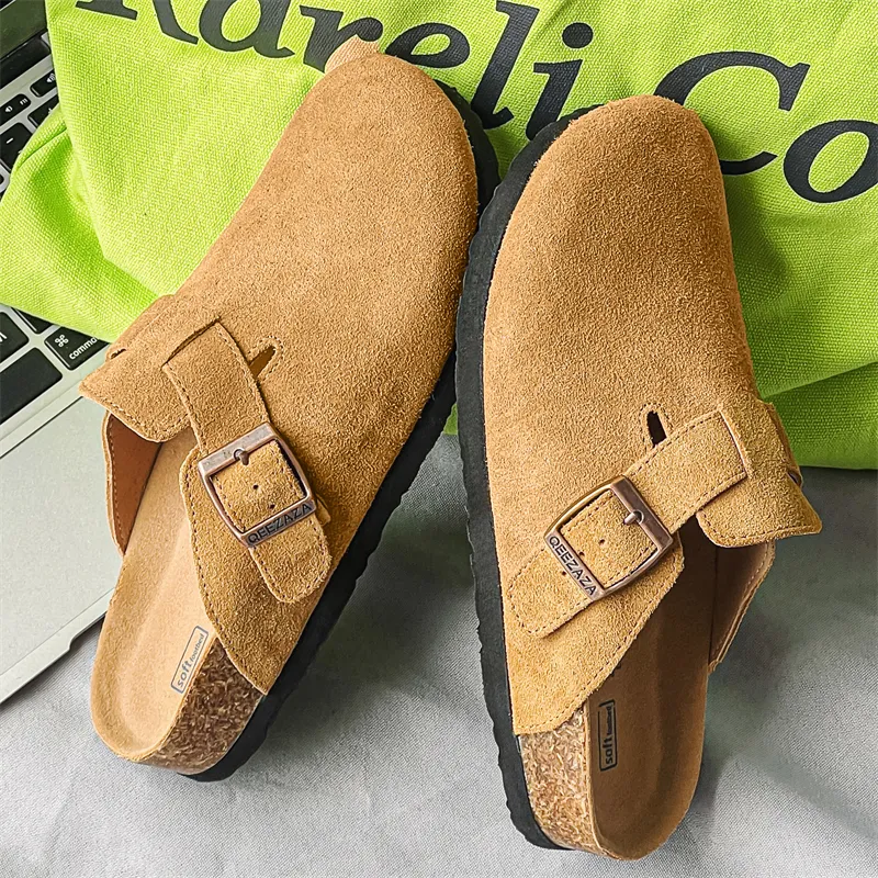 MOMGOG Rubber Sole Abrasion Resistant Slip Resistant Closed Toe Slippers Unisex-3