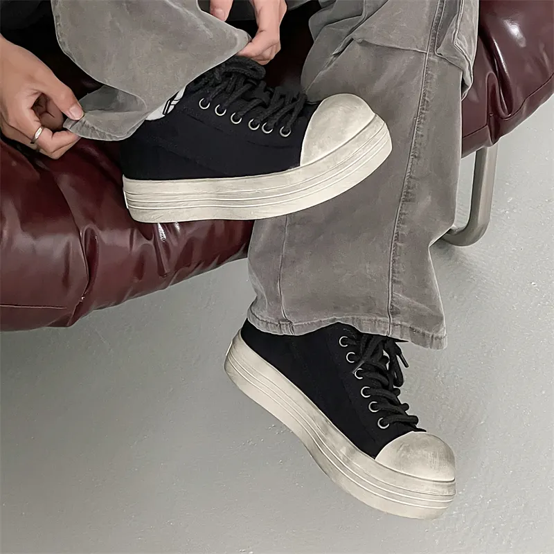 MOMGOG Abrasion Resistant Low Top Canvas Shoes Men's-3