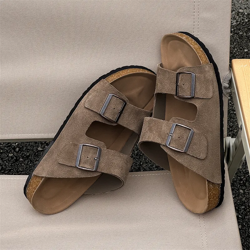 MOMGOG Rubber Sole Slip Resistant Odor Resistant Slide Slippers Women's-5