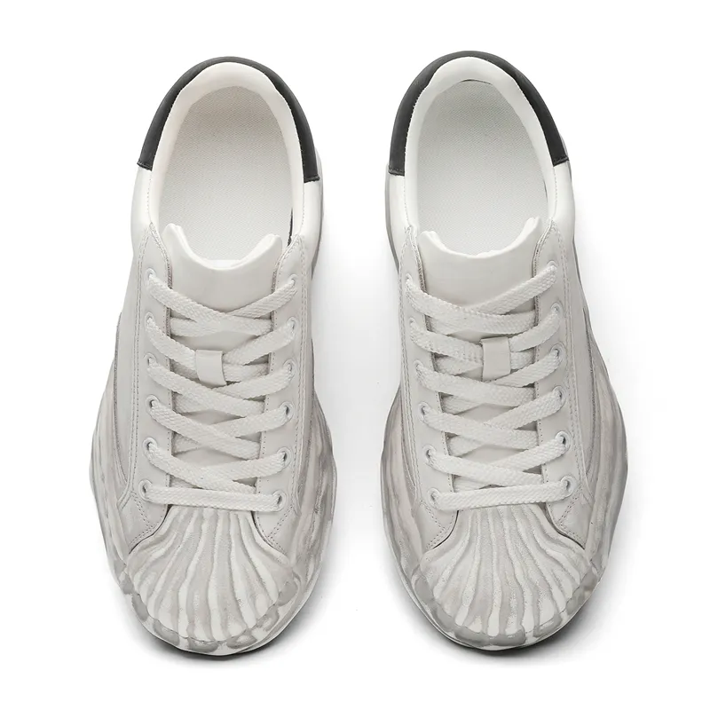 MOMGOG Casual Shoes Men Low Top Black/White-2