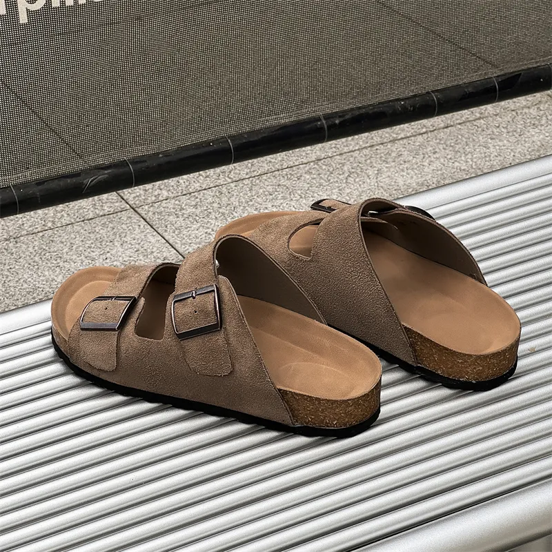 MOMGOG Rubber Sole Slip Resistant Odor Resistant Slide Slippers Women's-7