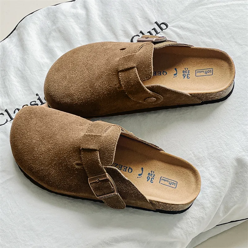 MOMGOG Rubber Sole Abrasion Resistant Slip Resistant Closed Toe Slippers Unisex-18