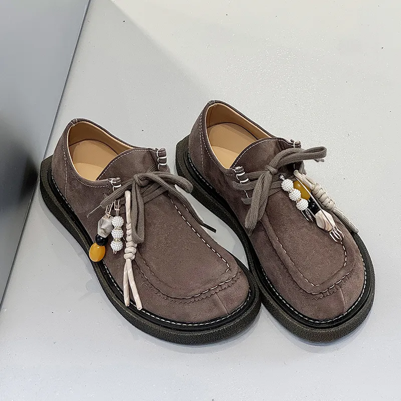 MOMGOG Low Top Casual Shoes Unisex Brown-2