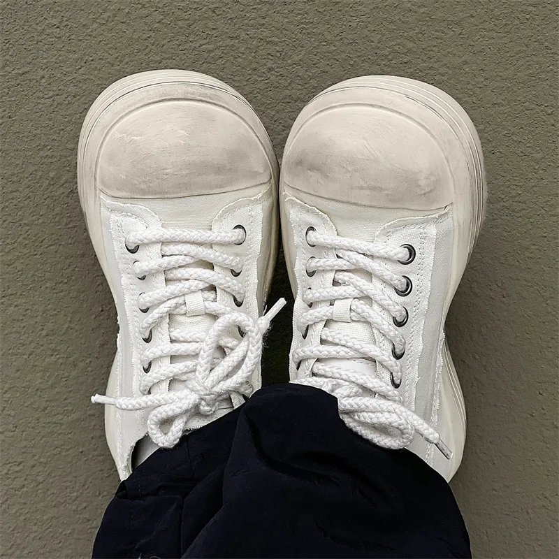 MOMGOG Abrasion Resistant Low Top Canvas Shoes Men's-7