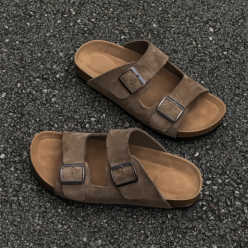 MOMGOG Rubber Sole Slip Resistant Odor Resistant Slide Slippers Women's-6