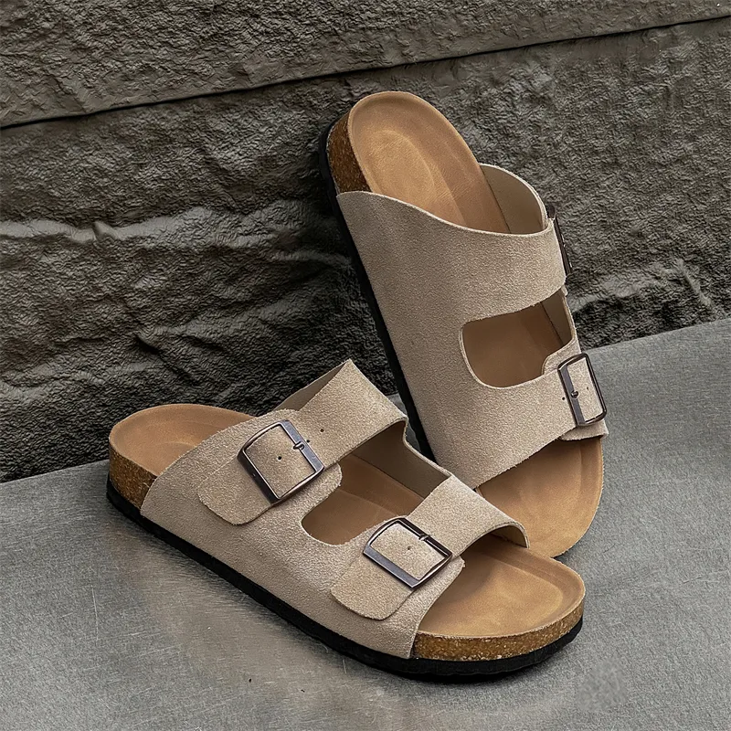 MOMGOG Rubber Sole Slip Resistant Odor Resistant Slide Slippers Women's-11