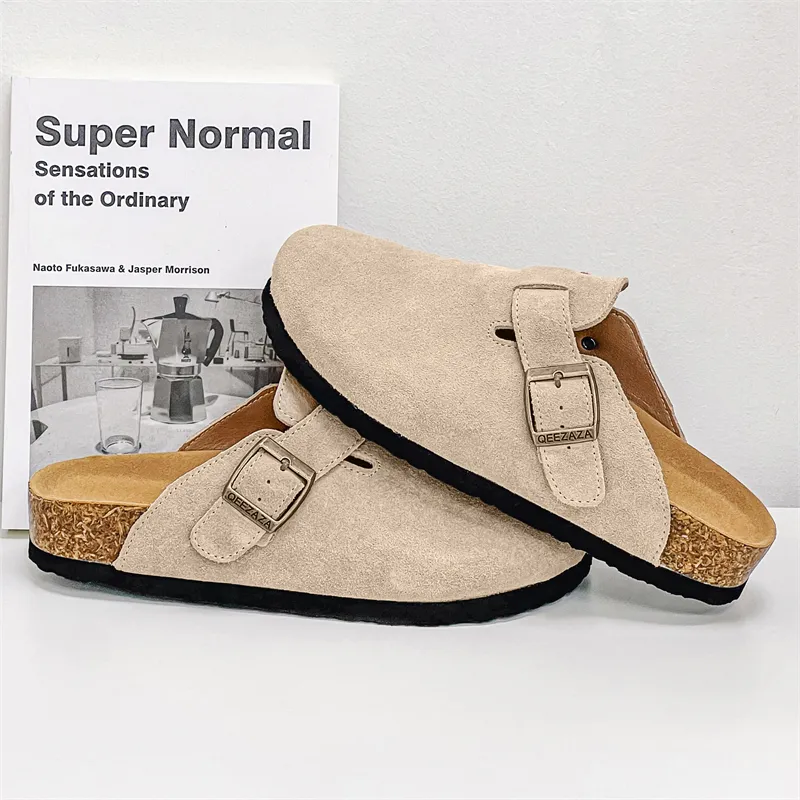 MOMGOG Rubber Sole Abrasion Resistant Slip Resistant Closed Toe Slippers Unisex-14