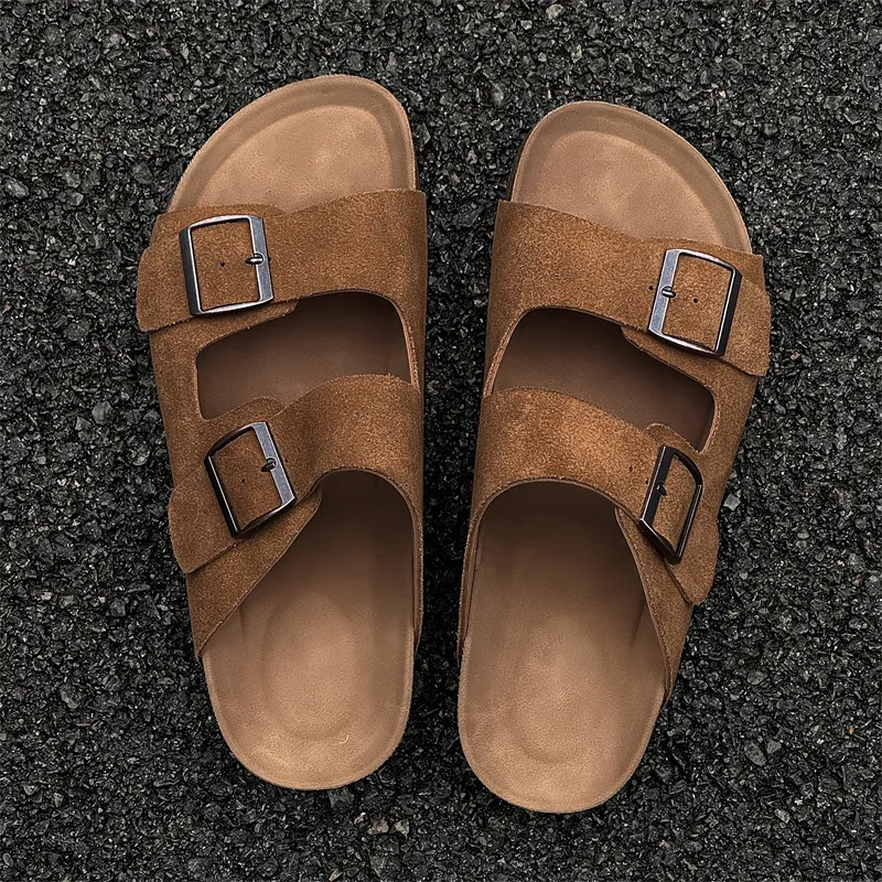 MOMGOG Rubber Sole Slip Resistant Odor Resistant Slide Slippers Women's-2