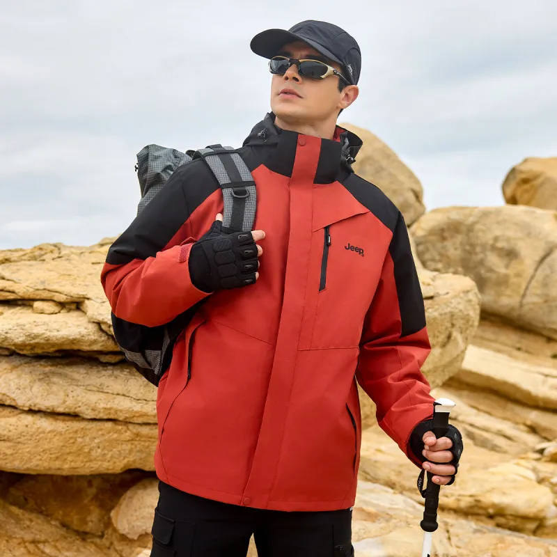 Jeep Waterproof, Thermal, And Windproof Windbreaker Jacket Unisex-5
