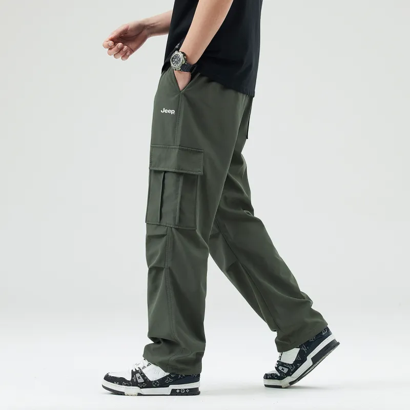 Jeep Parachute Pants, Casual Pants, Windbreaker Pants, Cargo Pants Unisex-4