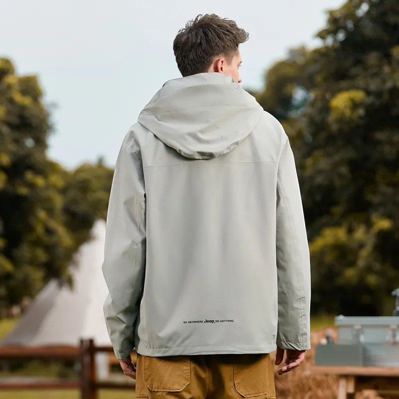 Jeep Urban Living/Travel/Commuting Waterproof And Windproof Windbreaker Jacket Unisex-9