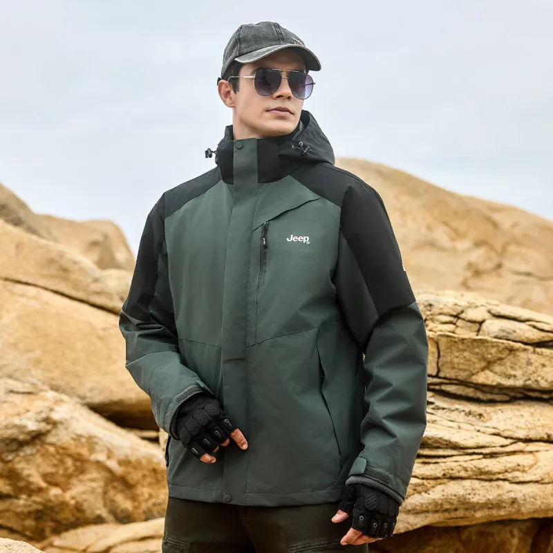 Jeep Waterproof, Thermal, And Windproof Windbreaker Jacket Unisex-18