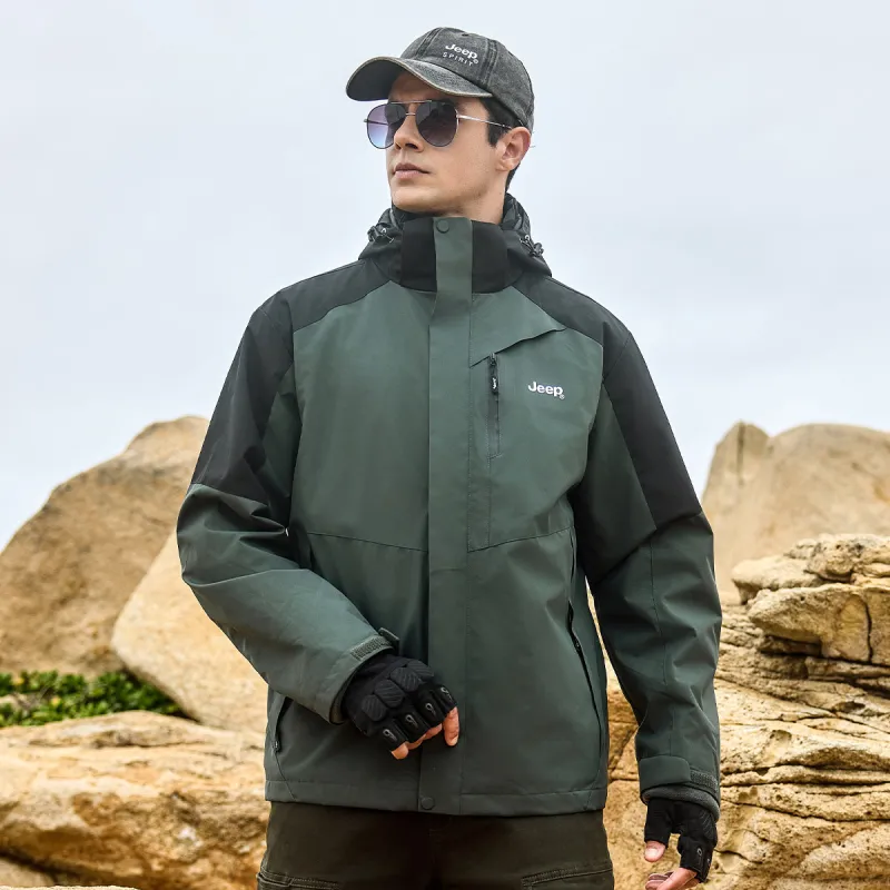 Jeep Waterproof, Thermal, And Windproof Windbreaker Jacket Unisex-19
