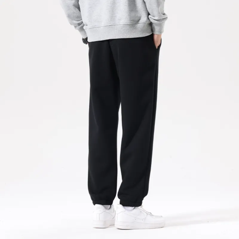 Jeep Knitted Sports Pants Unisex Pure Black-3