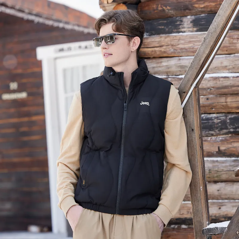 Jeep Vests Unisex Pure Black-3