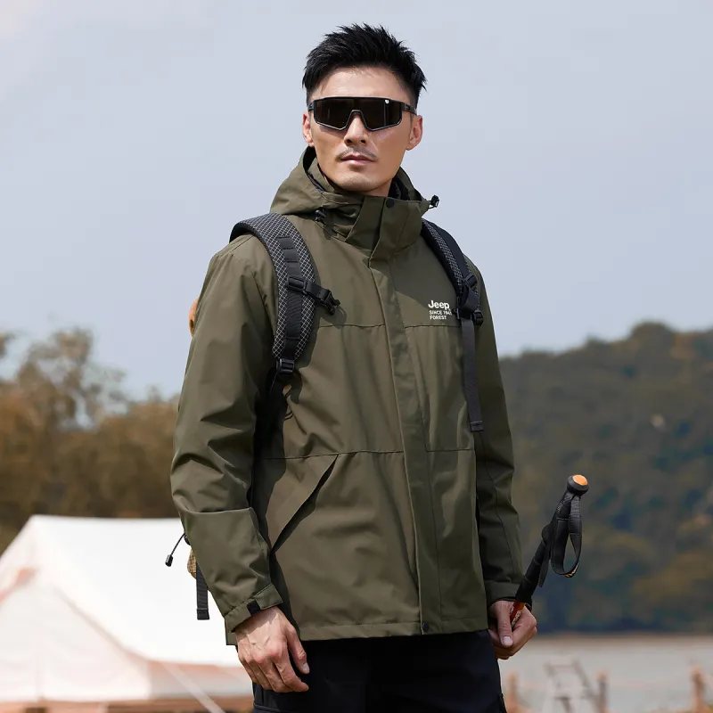 Jeep Windproof Thermal Windbreaker Jacket Unisex-24