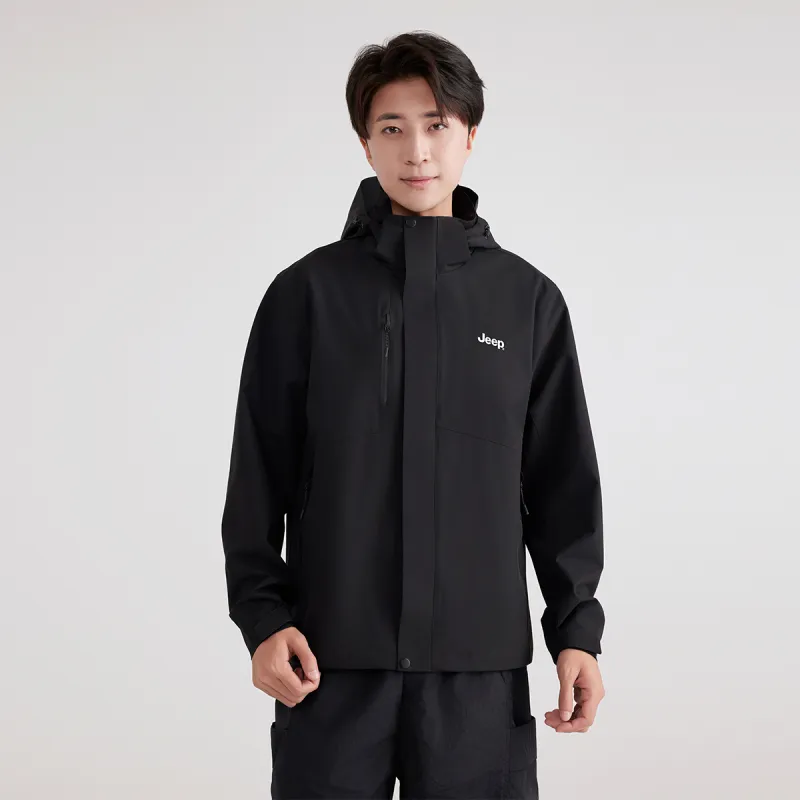Jeep Windbreaker Jacket Trench Coat Unisex-4