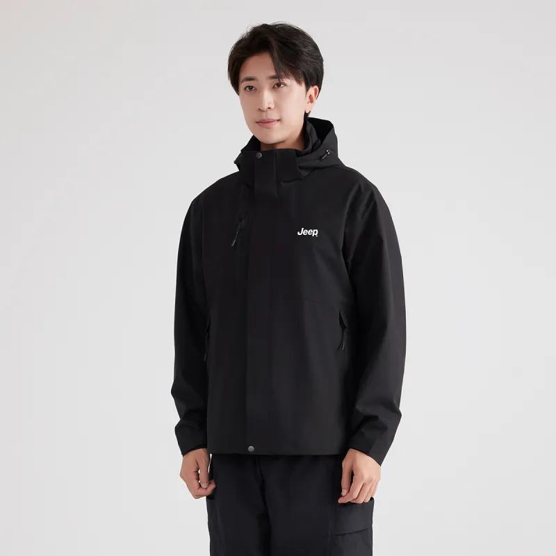 Jeep Windbreaker Jacket Trench Coat Unisex-3