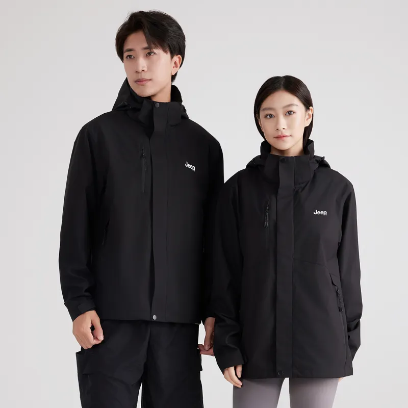 Jeep Windbreaker Jacket Trench Coat Unisex-1