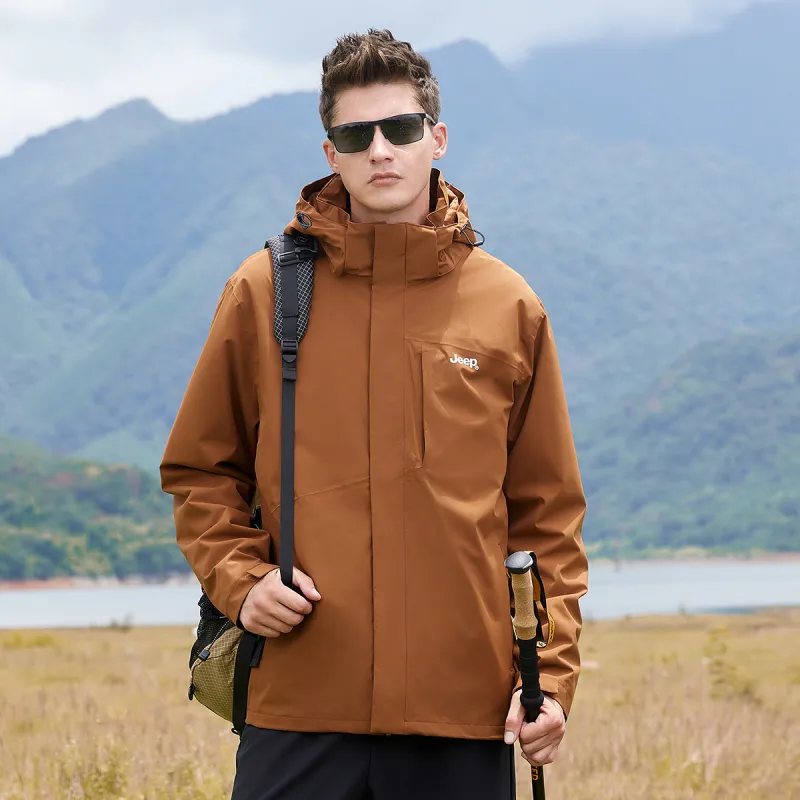Jeep Urban Living/Travel/Commuting Waterproof And Windproof Windbreaker Jacket Unisex-12