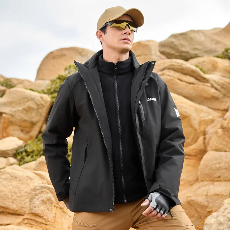 Jeep Waterproof, Thermal, And Windproof Windbreaker Jacket Unisex-31
