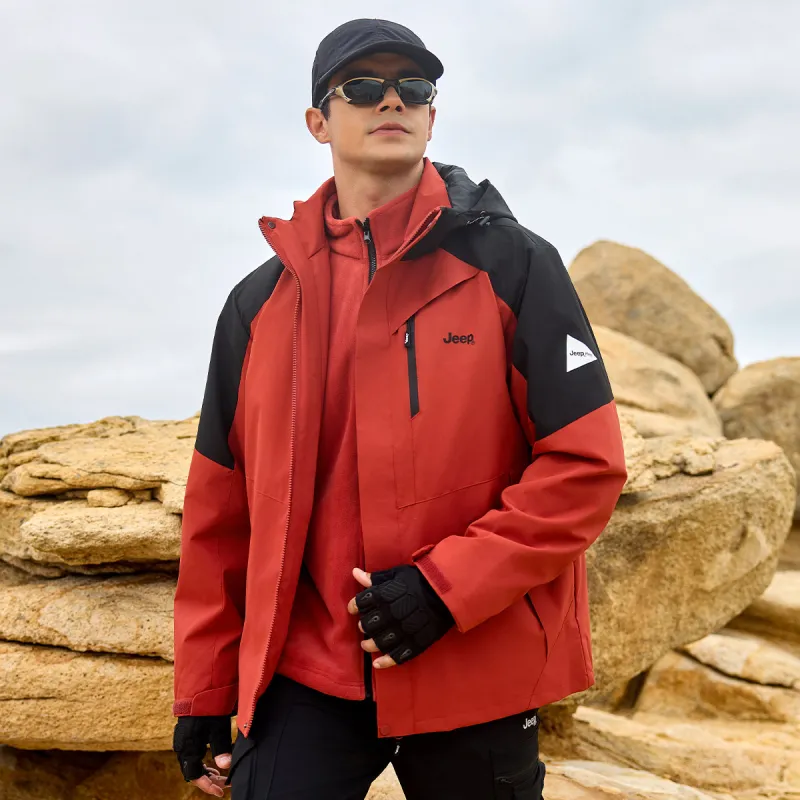 Jeep Waterproof, Thermal, And Windproof Windbreaker Jacket Unisex-3