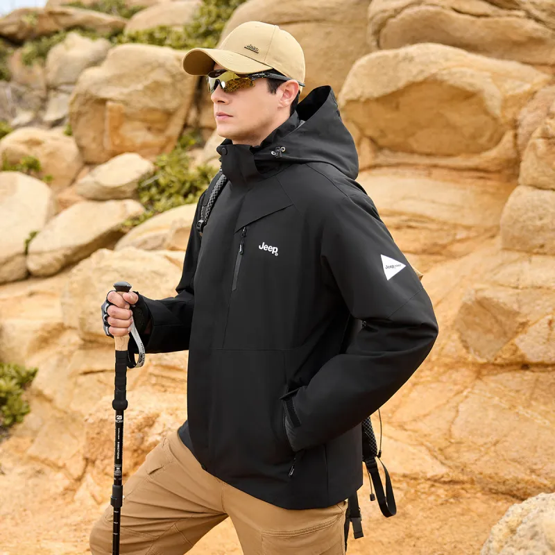 Jeep Waterproof, Thermal, And Windproof Windbreaker Jacket Unisex-33